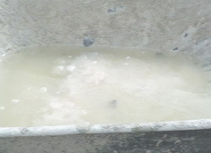 boiling water - slaking lime